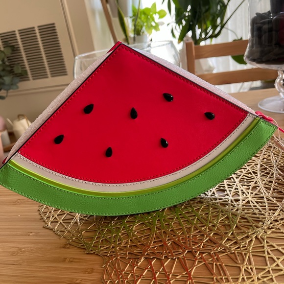 Rare!! Kate Spade Watermelon Clutch - Picture 11 of 15